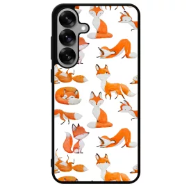 Rajzolt Róka mintás Samsung Galaxy S25 tok