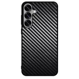 Ezüst karbon fiber mintás Samsung Galaxy S25 tok