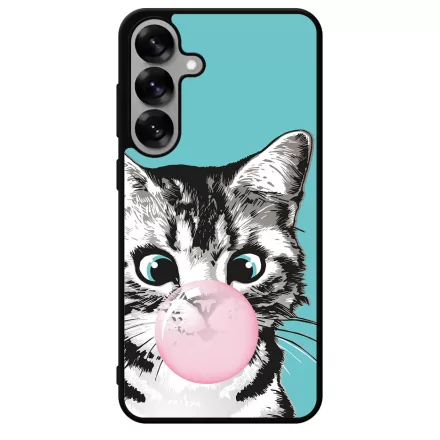 Bubble Cat - cica mintás Samsung Galaxy S25 tok