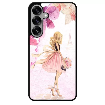 virágos fashion menyasszony párizs paris eiffel torony tavaszi Samsung Galaxy S25 Plus tok