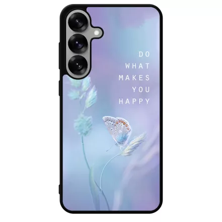 virágos tavaszi pillangós lepkés Samsung Galaxy S25 Plus tok