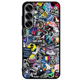 NASA matricabomba astronaut űrhajós stickerbomb Samsung Galaxy S25 Plus tok