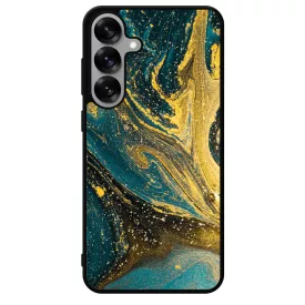 Golden Blue marvanyos marvany mintas Samsung Galaxy S25 Plus tok