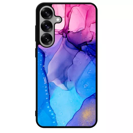 Blue Pink Gradient Ink kek rozsaszin marvanyos Samsung Galaxy S25 Plus tok