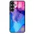 Blue Pink Gradient Ink kek rozsaszin marvanyos Samsung Galaxy S25 Plus Magnetic tok