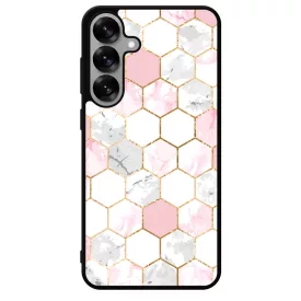 Geometric Rose Gold marvanyos marvany mintas Samsung Galaxy S25 Plus tok