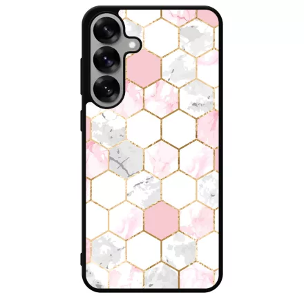 Geometric Rose Gold marvanyos marvany mintas Samsung Galaxy S25 Plus tok