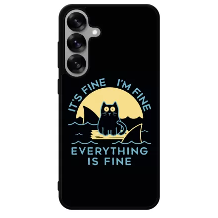 ezek csak cápák this is fine Samsung Galaxy S25 Plus tok