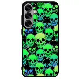 Green Skulls - Halloween Samsung Galaxy S25 Plus tok