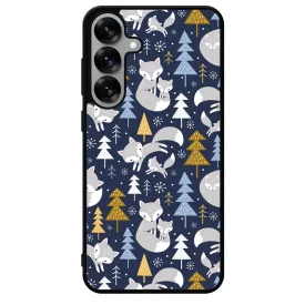 Tündéri Karácsonyi róka mintás Samsung Galaxy S25 Plus tok