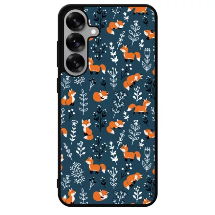 Cuki kis róka mintás Samsung Galaxy S25 Plus Magnetic tok