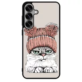 Cuki sapkás cica Samsung Galaxy S25 Plus tok