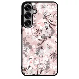 Puderpink tavaszi viragos Samsung Galaxy S25 Plus tok