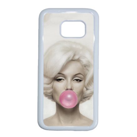 Marilyn Monroe Samsung Galaxy S7 Edge fehér tok