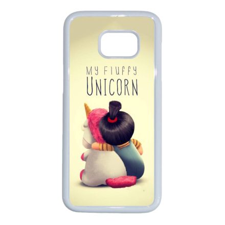 agnes unikornis gru my fluffy unicorn Samsung Galaxy S7 Edge fehér tok