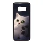 cica cicás macska macskás panda pandás Samsung Galaxy S8 fekete tok