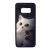 cica cicás macska macskás panda pandás Samsung Galaxy S8 fekete tok