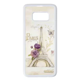 vintage párizs párizsi eiffel torony tornyos Samsung Galaxy S8 fehér tok