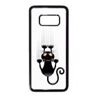 kapaszkodó macska macskás cica cicás Samsung Galaxy S8 fehér tok