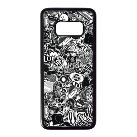 stickerbomb matricabomba Samsung Galaxy S8 fekete tok