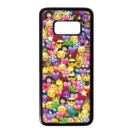 emoji Samsung Galaxy S8 fekete tok