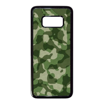 terepszin camouflage kamuflázs Samsung Galaxy S8 fekete tok
