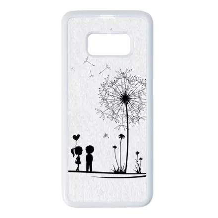 szerelem szerelmes pitypang Samsung Galaxy S8 fehér tok