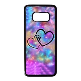 szerelem szerelmes szíves szivecskés hipster Samsung Galaxy S8 fekete tok