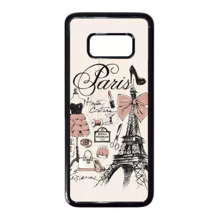 paris párizs eiffel torony tornyos Samsung Galaxy S8 fekete tok