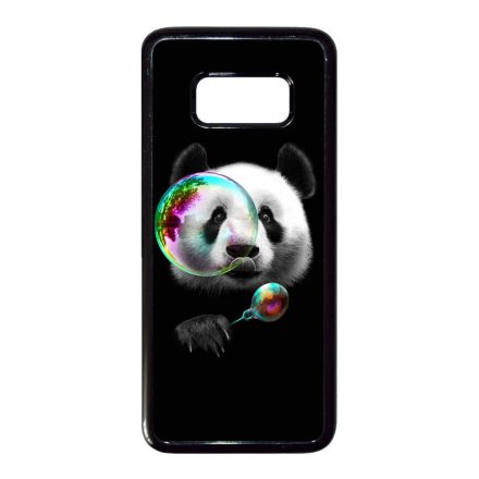 panda pandás Samsung Galaxy S8 fekete tok