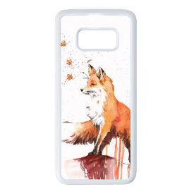 róka rókás fox Samsung Galaxy S8 fehér tok