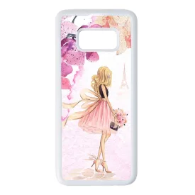 virágos fashion menyasszony párizs paris eiffel torony tavaszi Samsung Galaxy S8 fehér tok