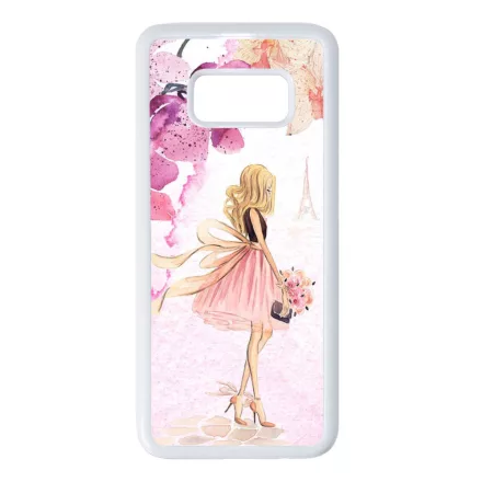virágos fashion menyasszony párizs paris eiffel torony tavaszi Samsung Galaxy S8 fehér tok
