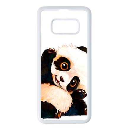 panda pandás Samsung Galaxy S8 fehér tok
