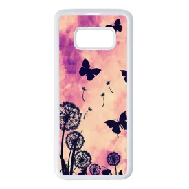pillangós lepkés pitypang tavaszi Samsung Galaxy S8 fehér tok