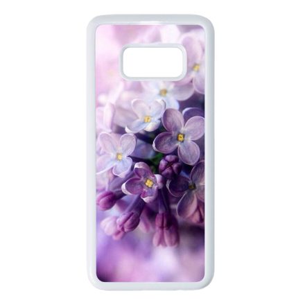 orgona tavaszi orgonás virágos Samsung Galaxy S8 fehér tok