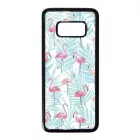 Flamingo Pálmafa nyár Samsung Galaxy S8 fehér tok