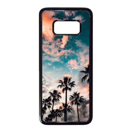 Pálmafa nyár Samsung Galaxy S8 fekete tok