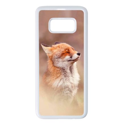 róka rókás fox Samsung Galaxy S8 fehér tok