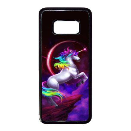 unicorn unikornis fantasy csajos Samsung Galaxy S8 fekete tok