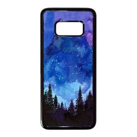 téli karácsonyi art Samsung Galaxy S8 fekete tok
