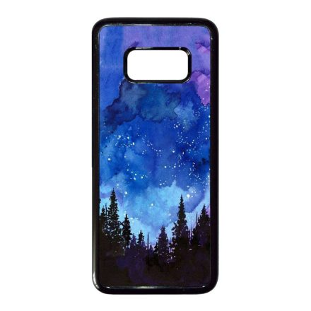 téli karácsonyi art Samsung Galaxy S8 fekete tok