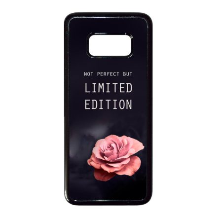 i am Not Perfect But Limited edition viragos rose rozsas Samsung Galaxy S8 fehér tok