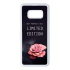 i am Not Perfect But Limited edition viragos rose rozsas Samsung Galaxy S8 fehér tok