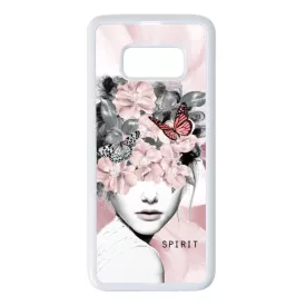 Spirit woman art tavaszi viragos Samsung Galaxy S8 fehér tok