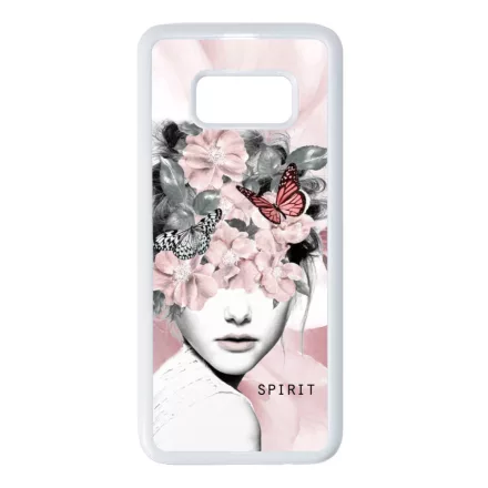 Spirit woman art tavaszi viragos Samsung Galaxy S8 fehér tok