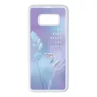 virágos tavaszi pillangós lepkés Samsung Galaxy S8 fehér tok