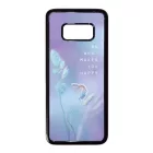 virágos tavaszi pillangós lepkés Samsung Galaxy S8 fehér tok