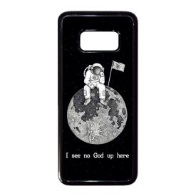 I see no God up here - űrhajós space Samsung Galaxy S8 fekete tok