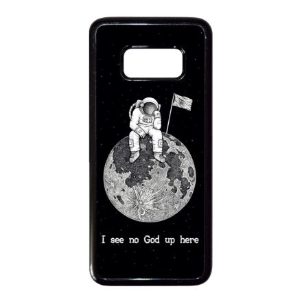 I see no God up here - űrhajós space Samsung Galaxy S8 fekete tok